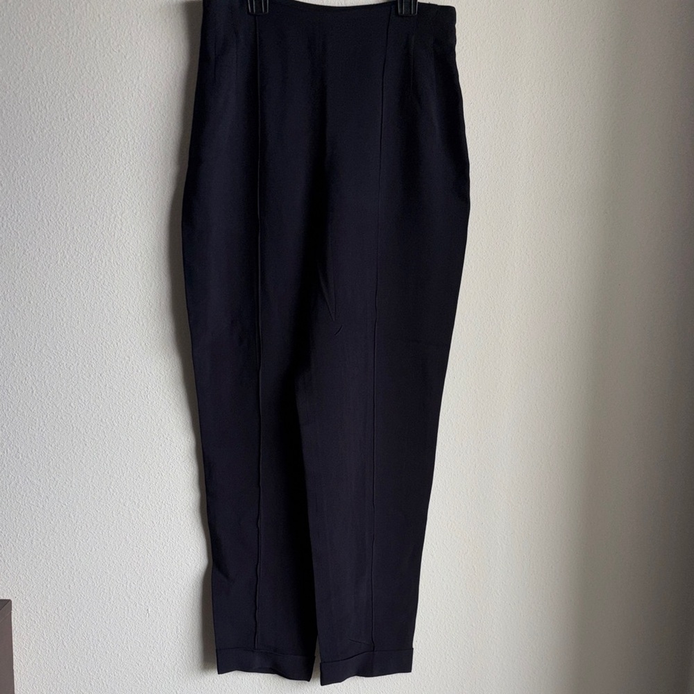 Salvatore Ferragamo‎ Navy Blue High Waist Dress Pants